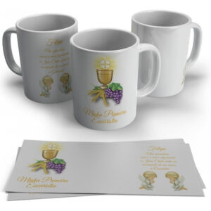 Caneca Personalizada Religião - Primeira Eucaristia Com Anjo