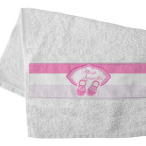 Toalha De Lavabo - Sapatinho De Bebê - Rosa( 2 Toalhas)