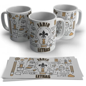 Caneca Personalizada Profissões Letras