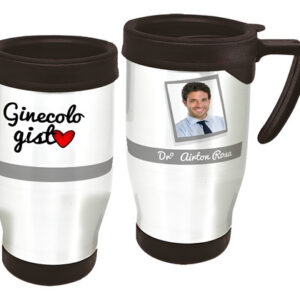 Copo Caneca Térmica Profissão Médico Ginecologia Branco