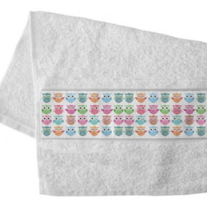 Toalha De Lavabo Corujinhas ( 2 Toalhas )