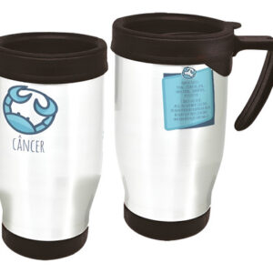 Copo Caneca Térmica Signo Câncer Branco