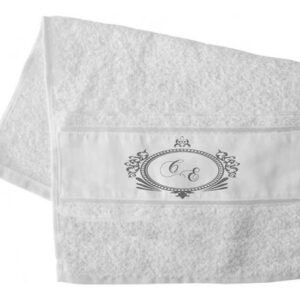 Toalha De Lavabo Casamento - Iniciais Dos Nomes (2 Toalhas)