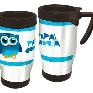 Copo Caneca Térmica Dia Dos Pais Pai Coruja Branco