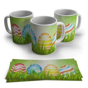 Caneca Personalizada Páscoa Ovos Coloridos