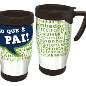 Copo Caneca Térmica Dia Dos Pais - Melhor Pai Do Mundo Branco Pai