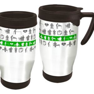Copo Caneca Térmica Profissão Fisioterapia Branco