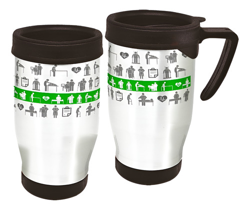 Copo Caneca Térmica Profissão Fisioterapia Branco
