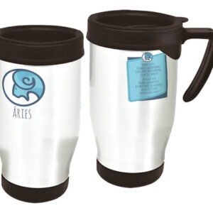 Copo Caneca Térmica Signo Áries Branco