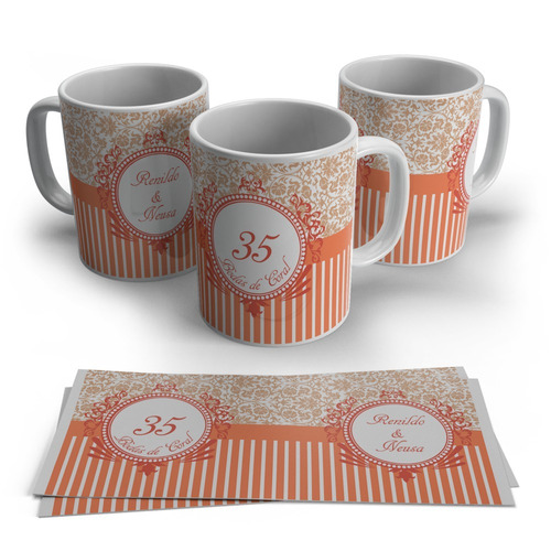 Caneca Personalizada Com Nome - Bodas De Coral