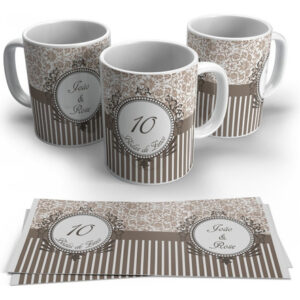 Modelo Caneca Personalizada Com Nome - Bodas De Zinco