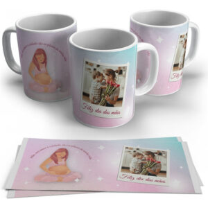 Caneca Personalizada Dia Das Mães - Gestante Branco Dia Das Mães - Gestante