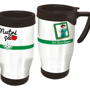 Copo Caneca Térmica Profissão Nutricionista Branco