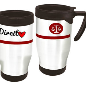 Copo Caneca Térmica Profissão Direito Brasão Branco