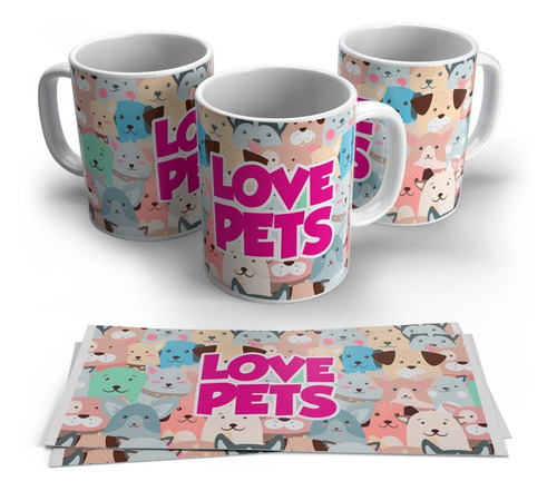 Caneca Personalizada Pet - Love Pets