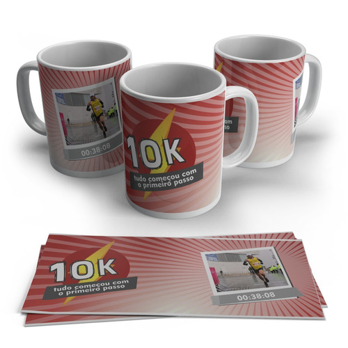 Caneca Personalizada Com Nome E Foto - Corrida De Rua 10 Km