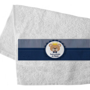 Toalha De Lavabo - Dinda - Ursinho Azul Escuro ( 2 Toalhas )