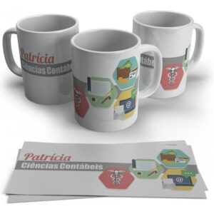 Caneca Personalizada Profissões Ciências Contábeis Novo