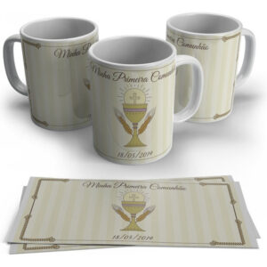 Caneca Personalizada Religião - Minha Primeira Comunhão