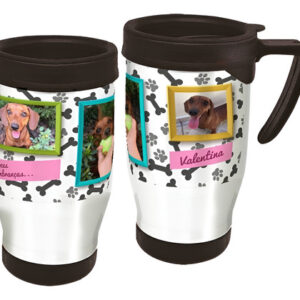 Copo Caneca Térmica Pet Com Foto Branco