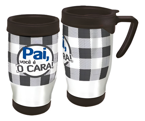 Copo Caneca Térmica Dia Dos Pais - Pai Você É O Cara Branco Pai