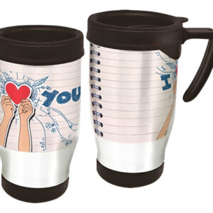 Copo Caneca Térmica I Love You Branco