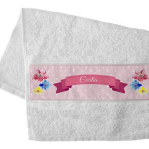 Toalha De Lavabo Fita Com O Nome ( 2 Toalhas )