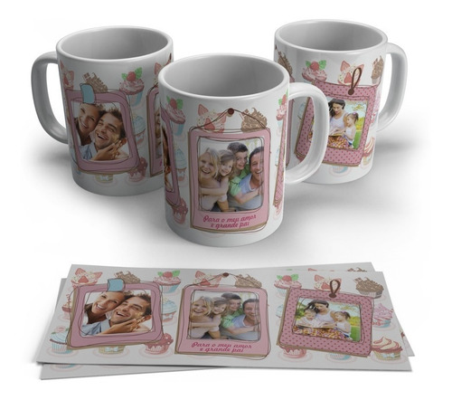 Caneca Personalizada Com Nome E Foto - Cupcake
