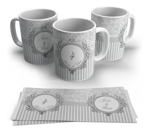 Caneca Personalizada Com Nome - Bodas De Cera 2 Unidades