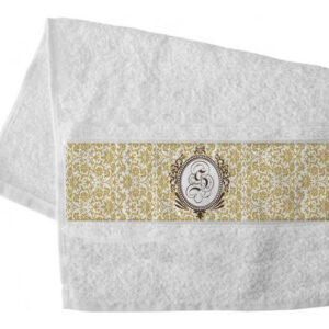 Toalha De Lavabo Monograma Com A Inicial Do Nome(2toalhas)