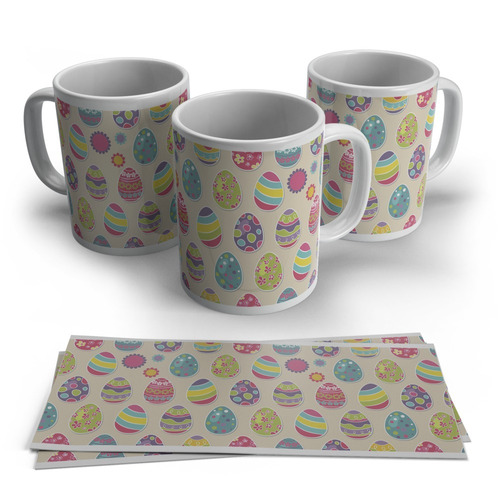 Caneca Plástica Personalizada Páscoa Ovinhos
