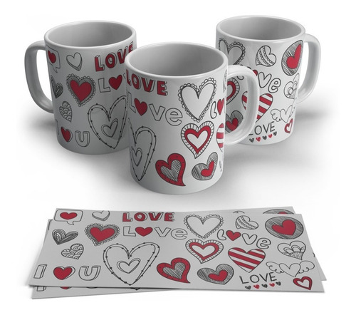 Caneca Personalizada Dia Dos Namorados Coração Love