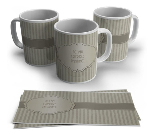 Caneca Personalizada Com Nome - Convite De Batizado