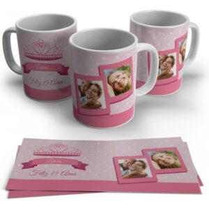 Caneca Personalizada Com Nome E Foto - 15 Anos