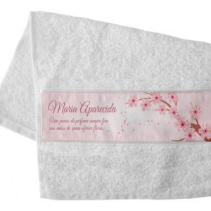 Toalha De Lavabo Flor De Cerejeira ( 2 Toalhas )