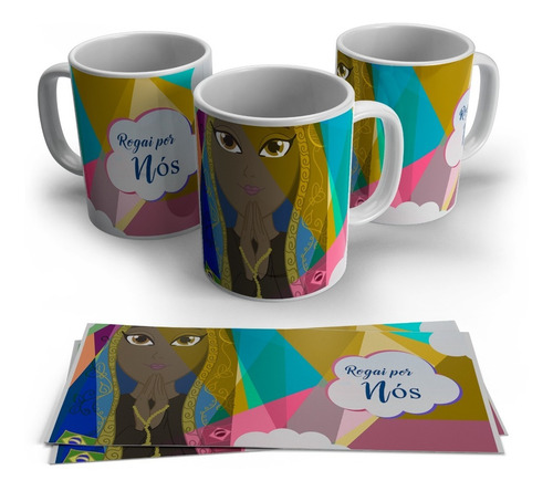 Caneca Personalizada Religião - Nossa Senhora Rogai Por Nós