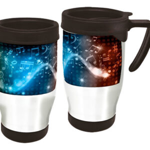 Copo Caneca Térmica Universo Musical Branco