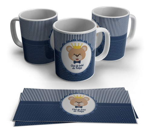 Caneca Personalizada Convite Para Chá De Bebê