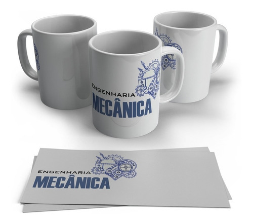 Caneca Personalizada Profissões - Engenharia Mecânica