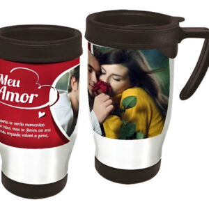 Copo Caneca Térmica Meu Amor Branco