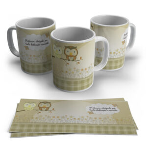 Caneca Plástica - Dia Dos Professores Corujinha