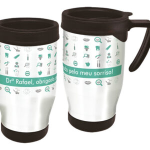 Copo Caneca Térmica Profissão Dentista Obrigado Pelo Meu Sor Branco