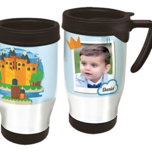 Copo Caneca Térmica Príncipe Com Foto Branco