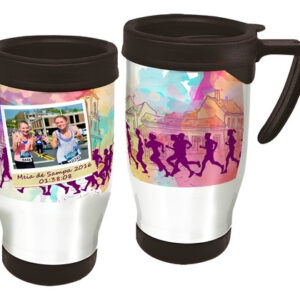 Copo Caneca Térmica Corrida De Rua Com Foto Branco