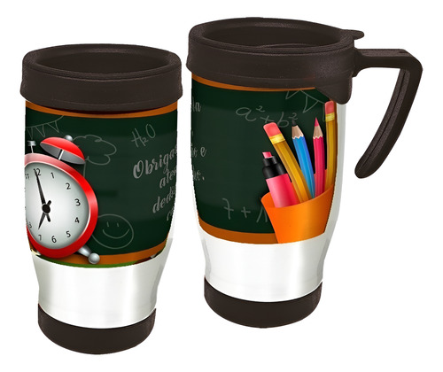 Copo Caneca Térmica Dia Dos Professores Branco Dia Dos Professores