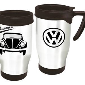 Copo Caneca Térmica Carros Fusca Vw Branco