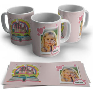 Caneca Plástica Personalizada Com Nome E Foto - Princesa
